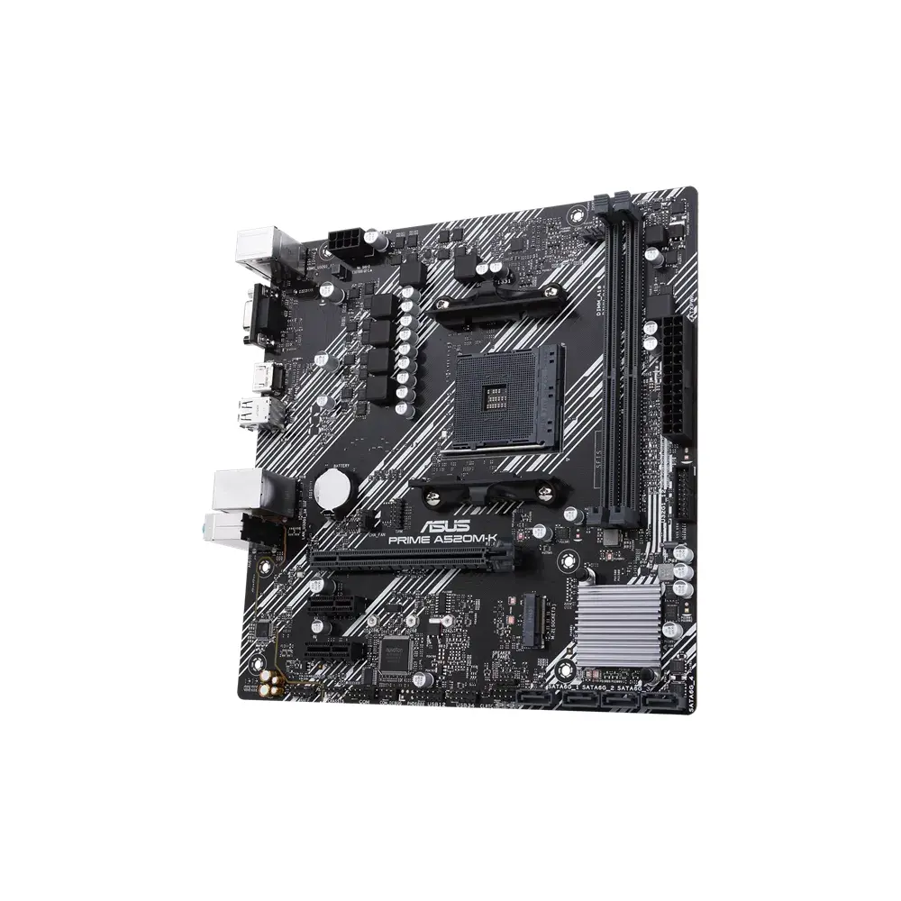 Asus Motherboard PRIME A520M-K DDR4 For AMD view 3